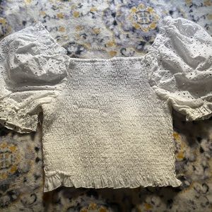 White crop top, size medium. Only worn once